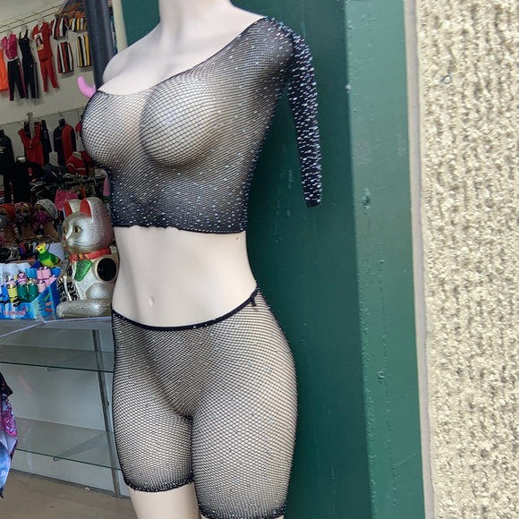 2PC Fishnet Top Bottom - Picture 12 of 13